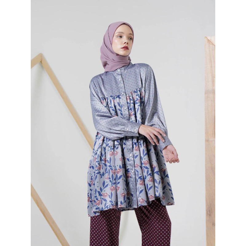 Bexy Tunic Dusty Blue Aleza Label