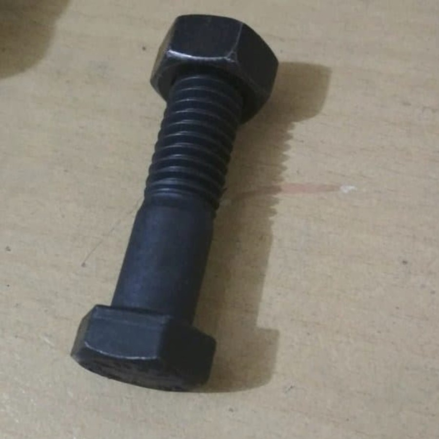 Baut Mur 8.8 HTB ( M20 x 90 mili ) Baja Hitam -M 20 x 90 mm / 9 CM