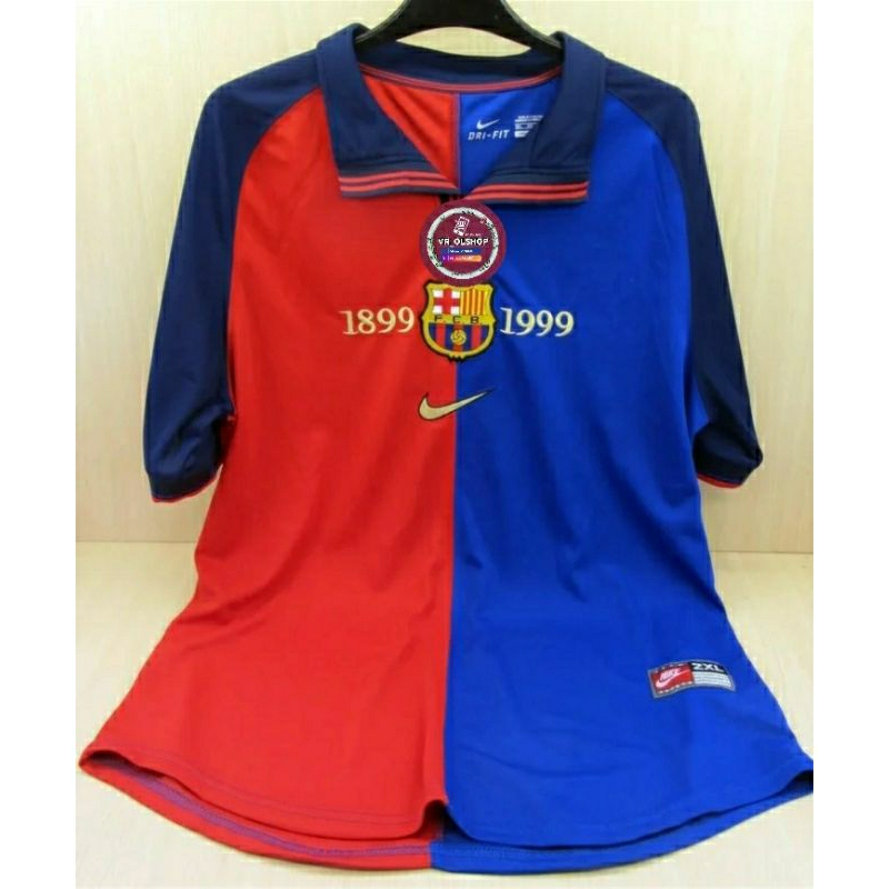 JERSEY BOLA RETRO BARCELONA GRADE ORIGINAL GO RETRO BARCA FC BARCELONA