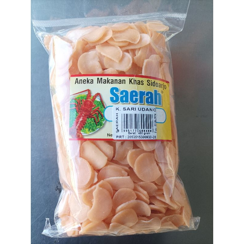 

Kerupuk Sari Udang Mini ( Gado-gado) Mentah Ny Siok / Saerah (450 gram).