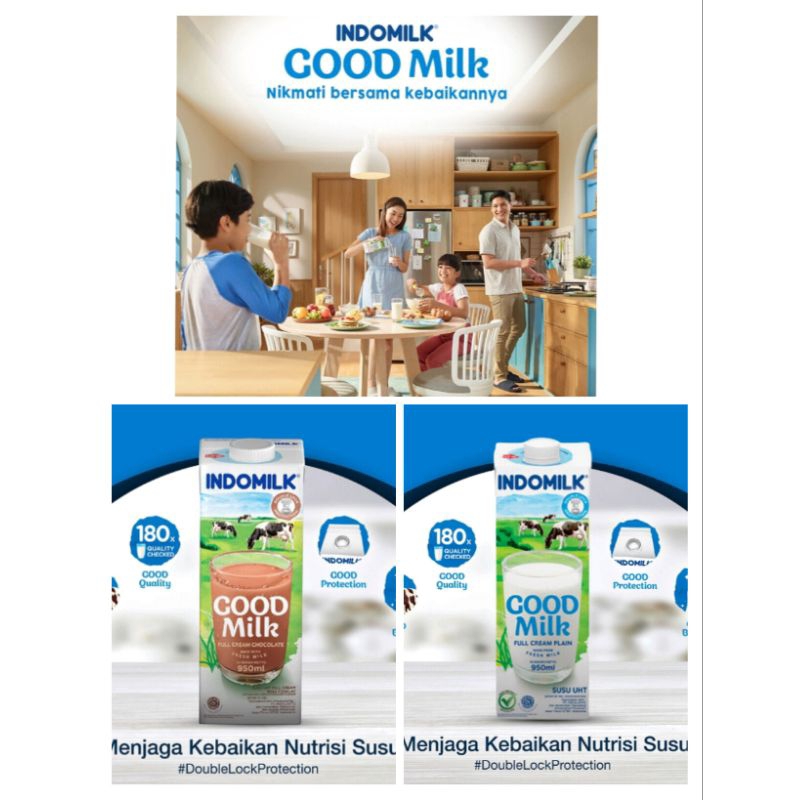 

Indomilk / Indomilk Susu UHT Coklat / Full Cream 950 ml