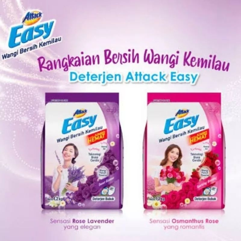 Attack Easy Deterjen Bubuk Detergen 1,2 Kg 1,2Kg