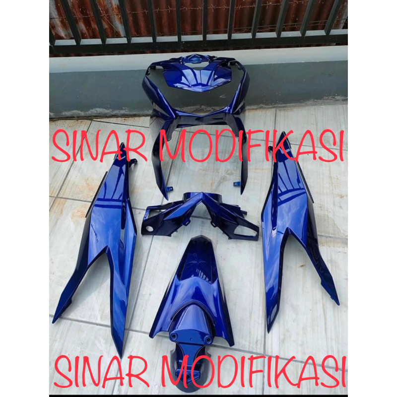 Body motor beat deluxe 2020 2021 2022 body halus honda beat deluxe warna biru candy biru hitam
