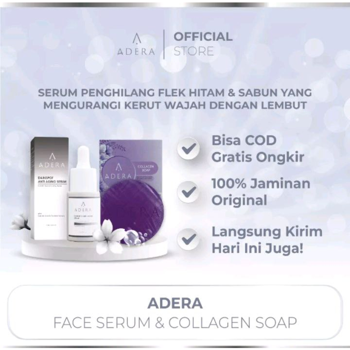 Paket Adera Darkspot Serum Wajah Darkspot Anti Aging Bebas Keriput Kusam Flek Hitam
