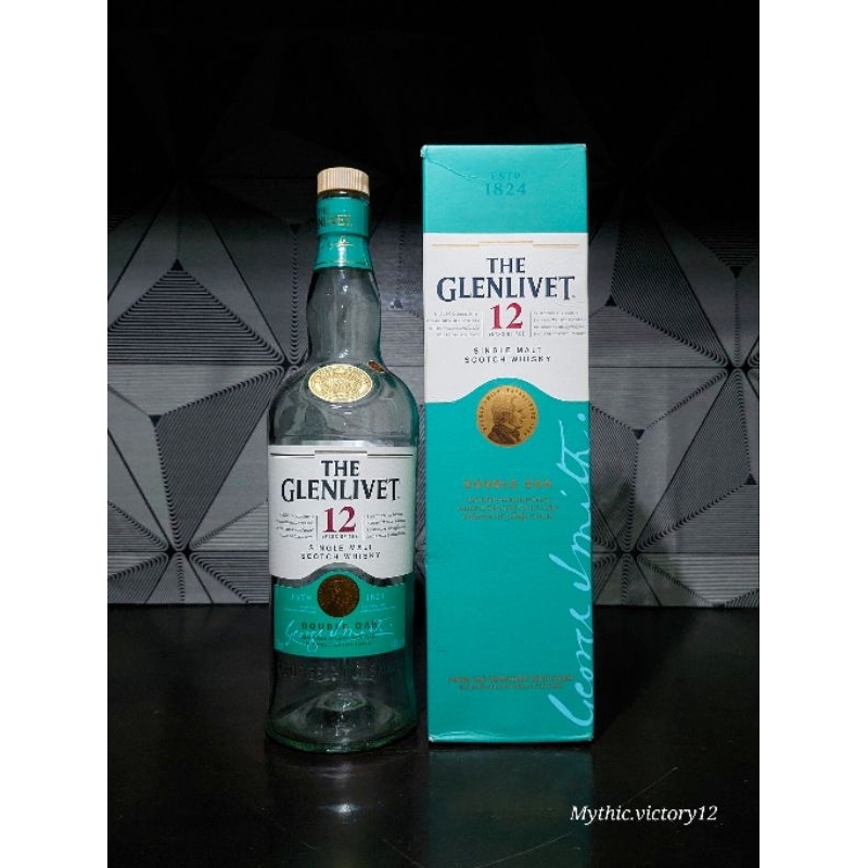 Bootol bekas miras The Glenlivet 12 Double Oak 750ml + Box