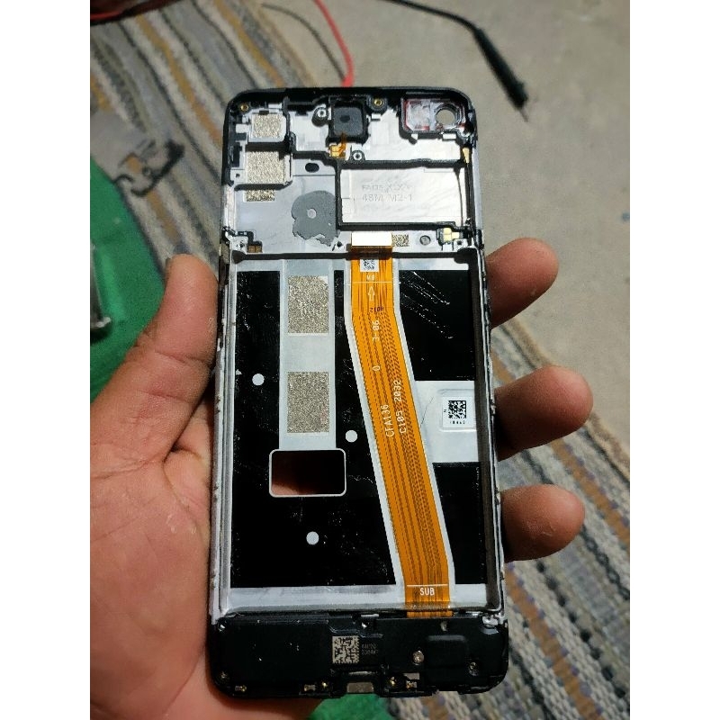 tulangan tatakan lcd oppo a92 ori copotan