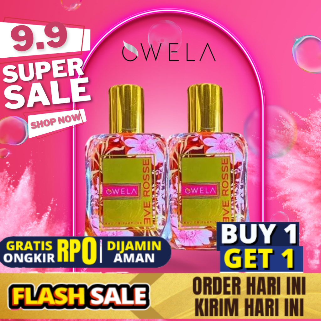 OWEL EVE ROSSE PARFUME EDP TAHAN LAMA OWELA EVEROSSE PARFUME EDP 100% ORIGINAL TAM BPOM HALAL | ELEG