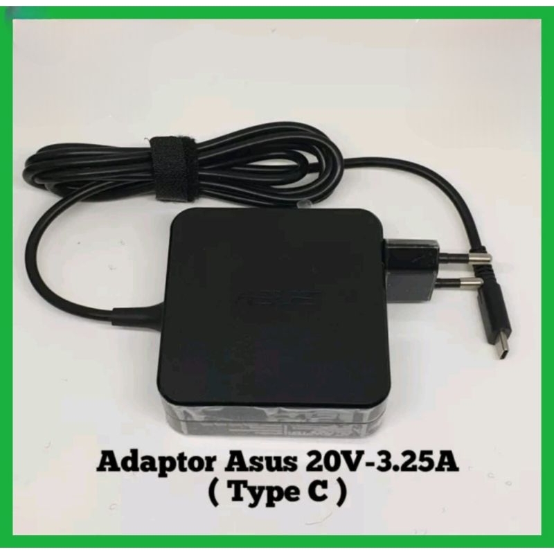 Adaptor  Charger Laptop ASUS 20V 3.25A 65W USB Tipe C original casan