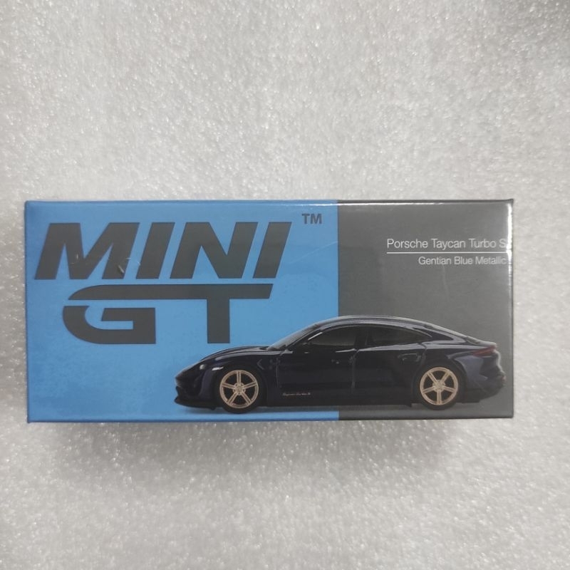 MINI GT 339 PORSCHE TAYCAN TURBO S GENTIAN BLUE METALLIC