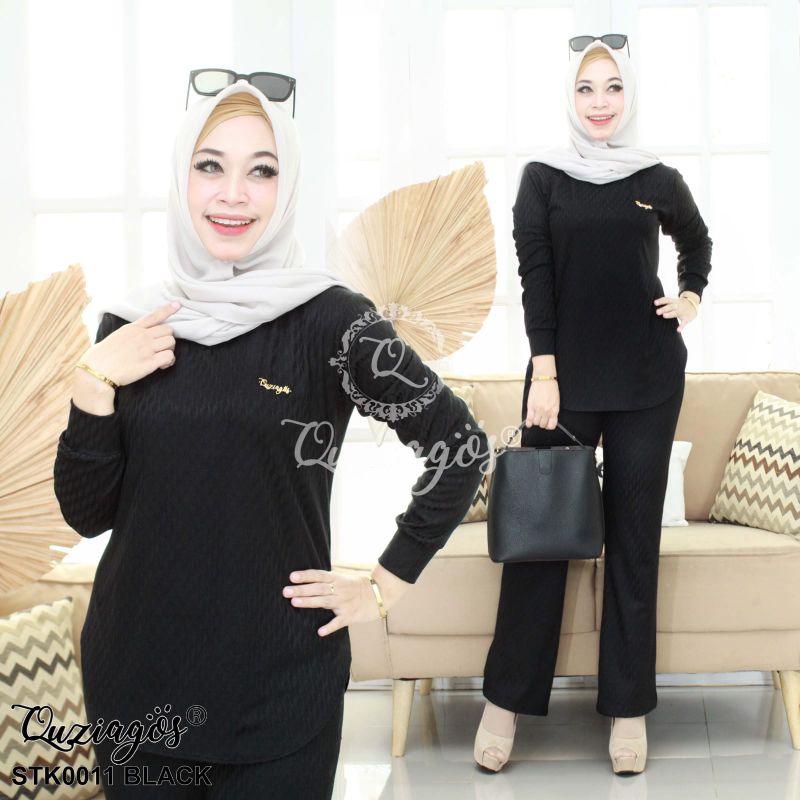 QUZIAGOS ORI//SET KNIT PREMIUM PAKAIAN WANITA