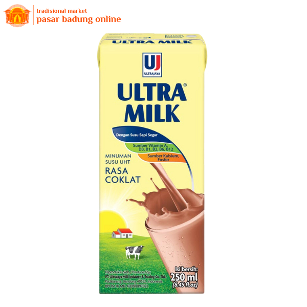 

Ultra Milk Coklat 250ml 1 Dus isi 24pcs