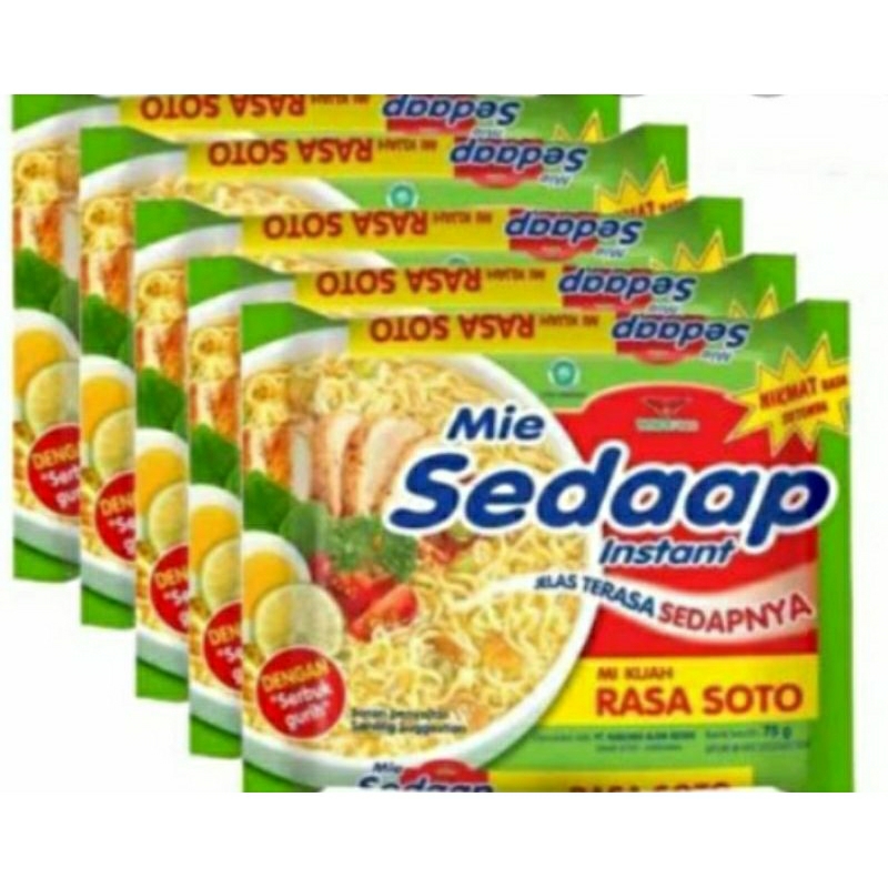 

SEDAAP GORENG N SOTO MIE INSTAN 5PCS