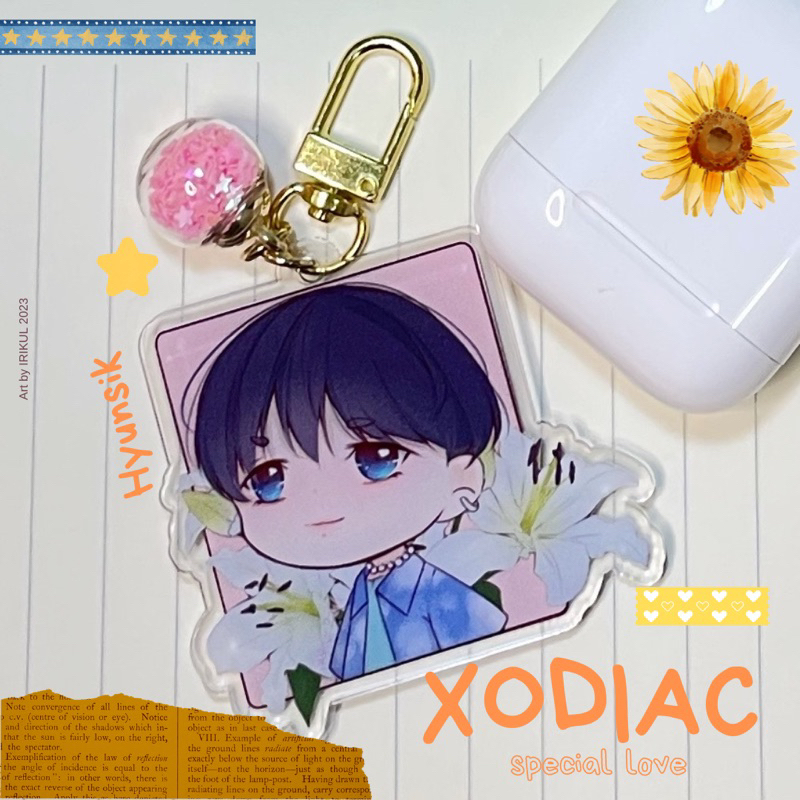 Xodiac Keychain Hyunsik Gantungan Kunci Kpop