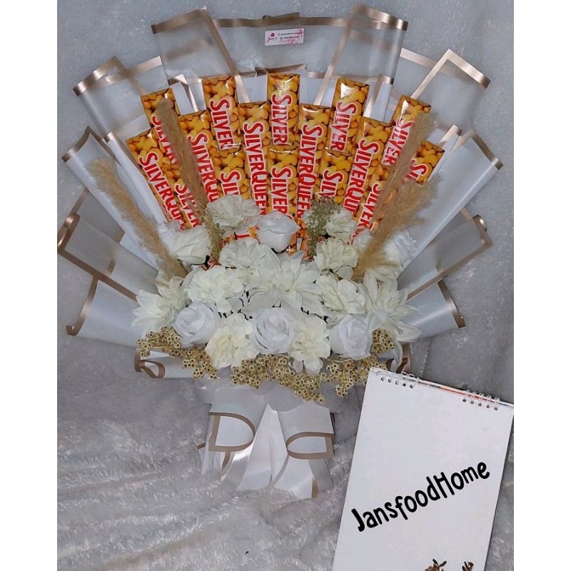 Bouquet coklat + bunga