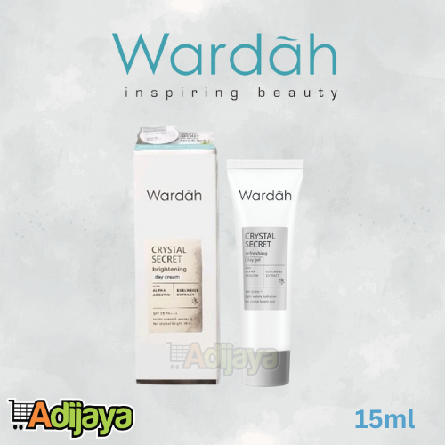 Wardah Crystal Secret Refreshing Day Gel - Krim Pagi / Pelembab dengan Extract Edelweiss bisa Menyam