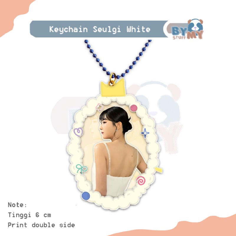 Keychain Merchandise Seulgi Red Velvet White KPop