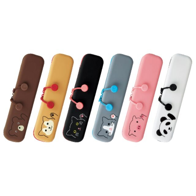 

HL0533 Kotak Pensil Silikon Tempat Pensil Pulpen Pena Motif Tempat Penyimpanan Serbaguna Anti Air