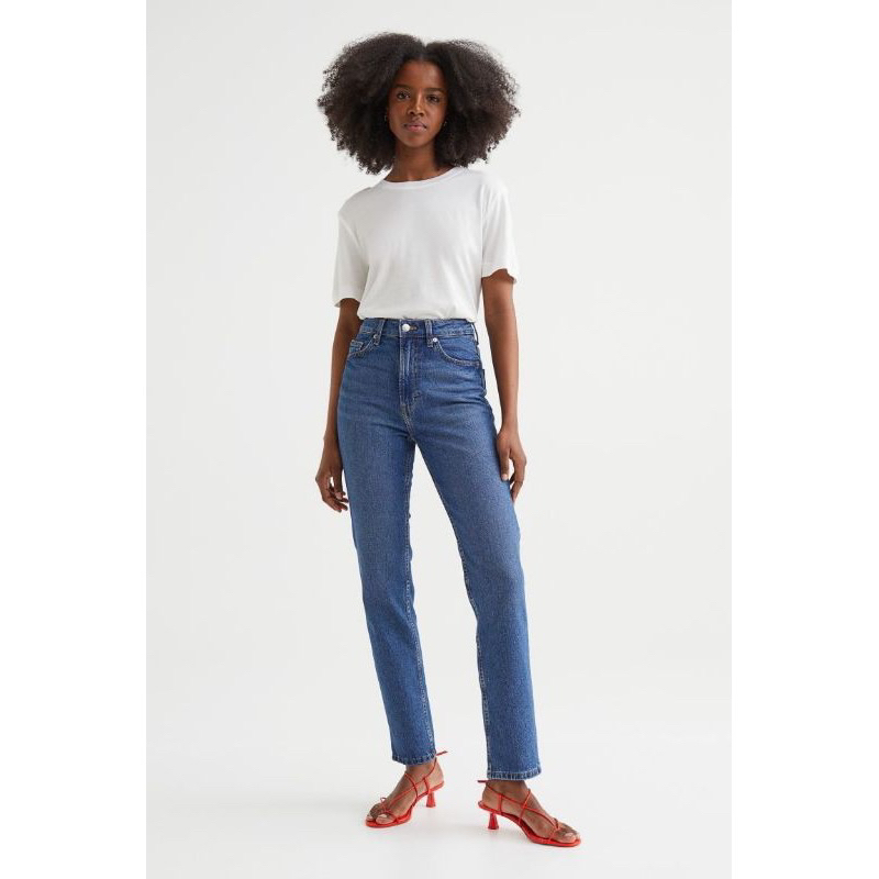 H&M Celana jeans straight wanita