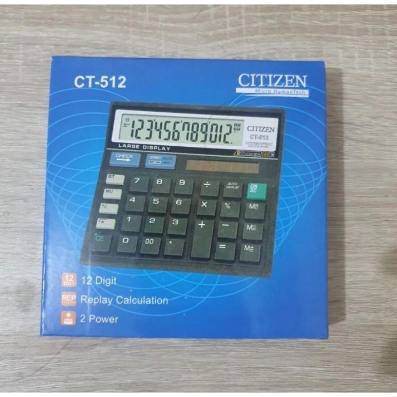 

Kalkulator CITIZEN CT-512 - 12 Digit