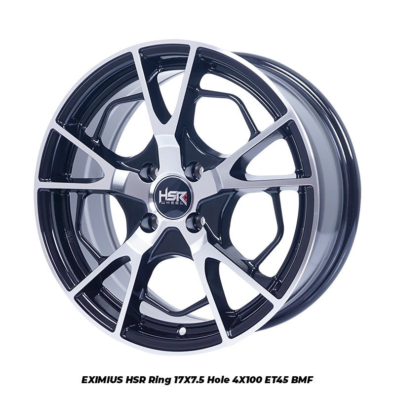 PAKET VELG MOBIL SUZUKI FRONT R17 HSR EXIMIUS HSR R17X75 H4X100 ET45 BMF