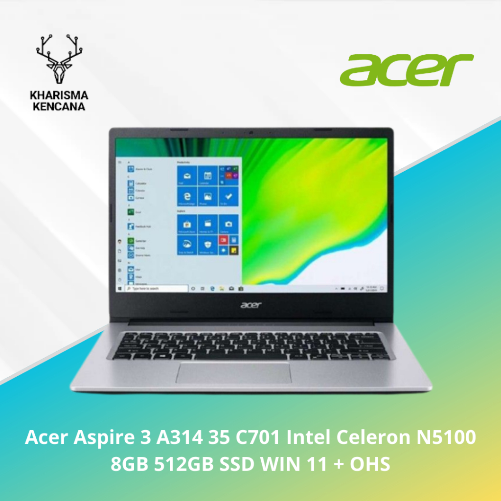 Acer Aspire 3 A314 35 C701 Intel Celeron N5100 8GB 512GB SSD WIN 11 + OHS