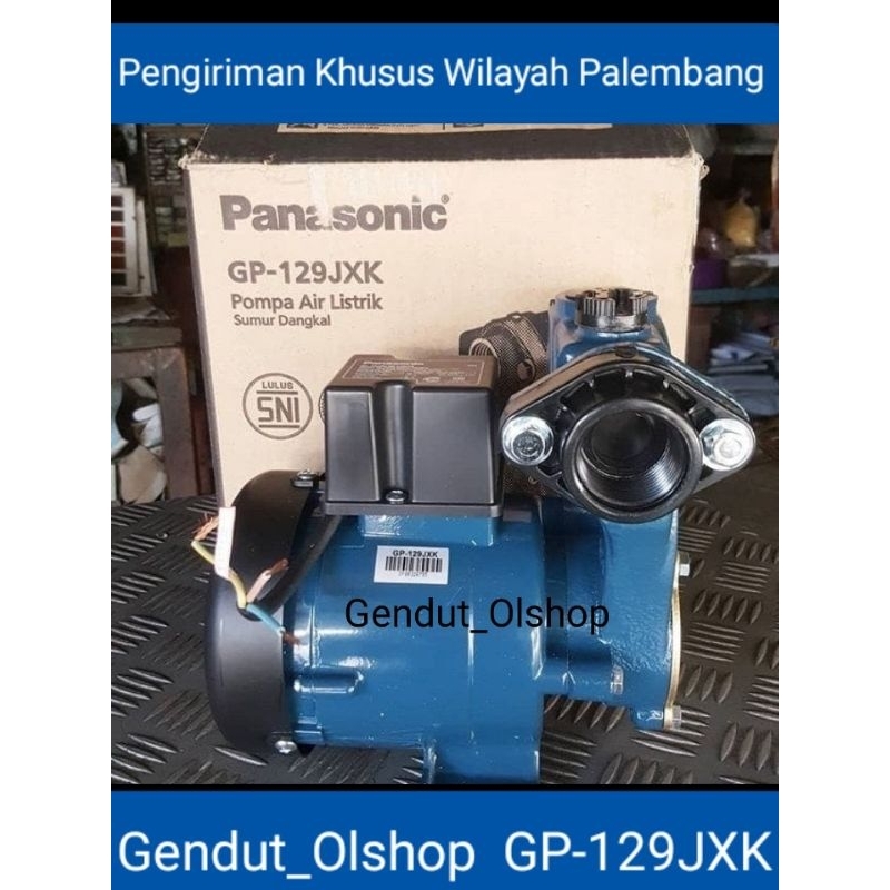 (Khusus Wilayah Kota Palembang) Mesin POMPA AIR PANASONIC GP-129 JXK 125 Watt NON AUTOMATIC Palemban