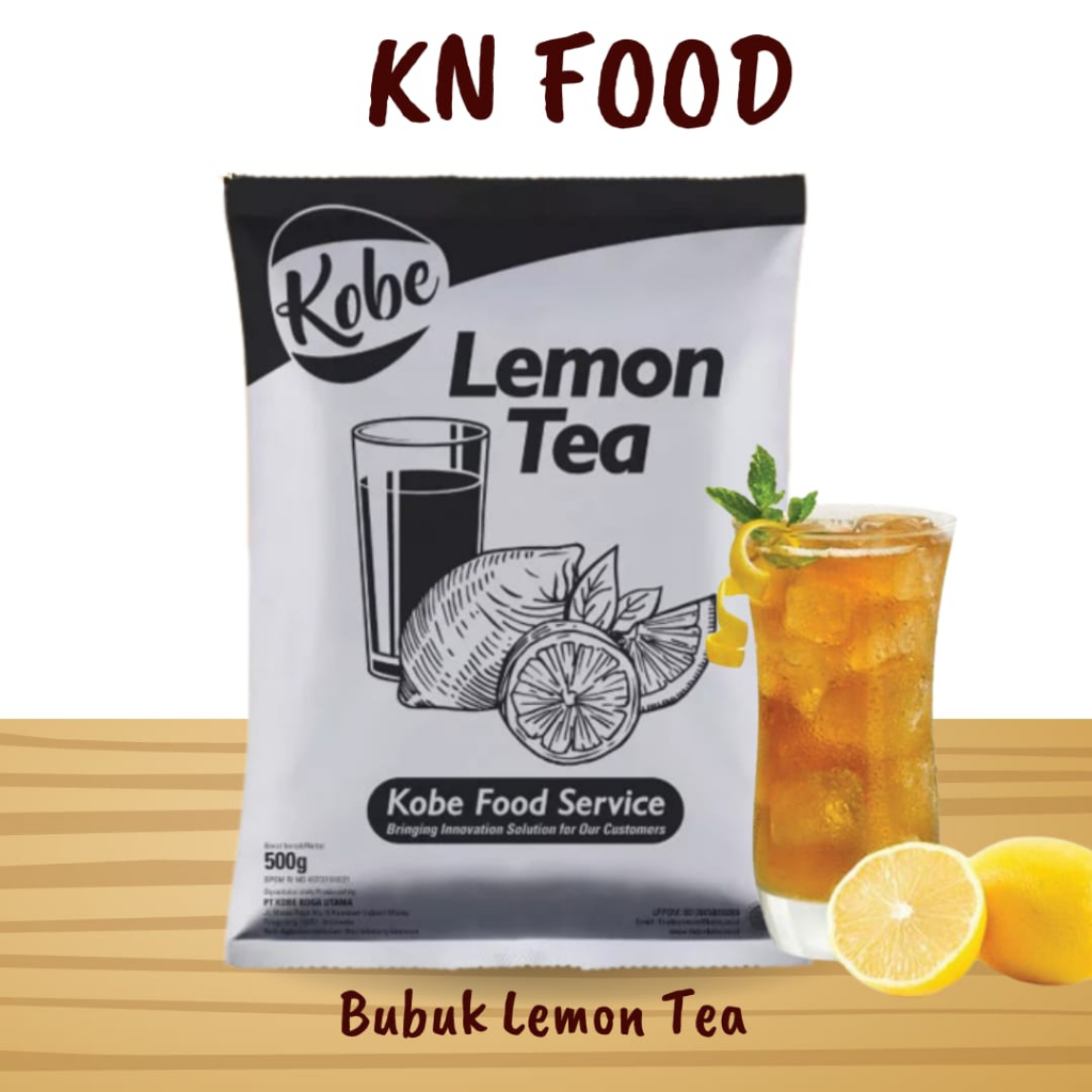 

Lemon Tea Powder Drink Halal - Kobe Lemon TEA 500gr || Minuman Serbuk Powder