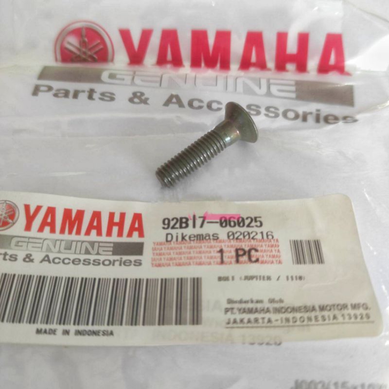 bolt baut bintang drum operan gear persneling Jupiter Z burhan Vega R new 92B17-06025 asli original 