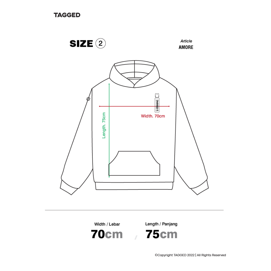 IK Tagged - Amore Oversized Lovers Hoodie