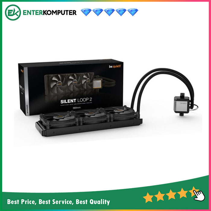 be quiet Silent Loop 2 360mm - Significant Quiet & Exceptional Cooling - 3xSilent Wings 3 120mm PWM