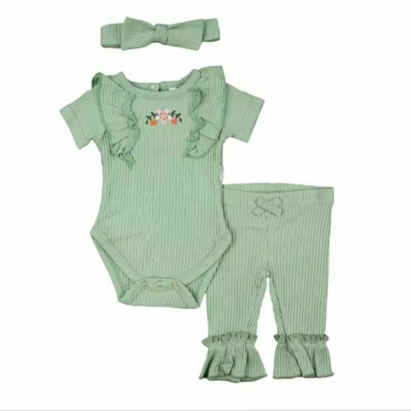 Jumper Celana Bandana / Jumsuit Bayi / Setelan Jumper Newborn + Bandana