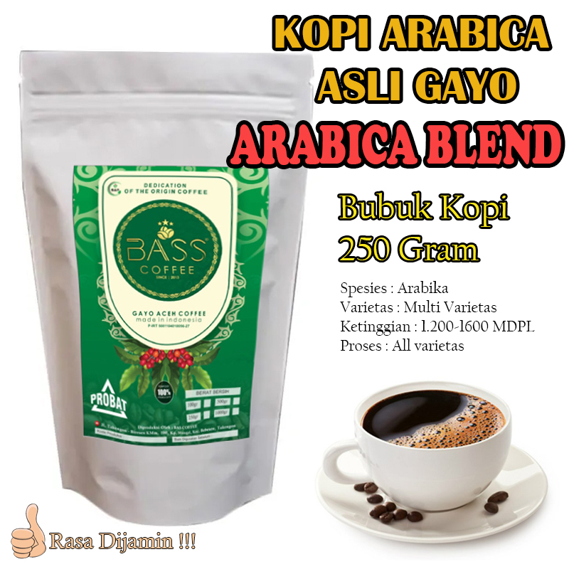 

Kopi Arabica Gayo Asli - Arabica Blend - Bubuk 250g