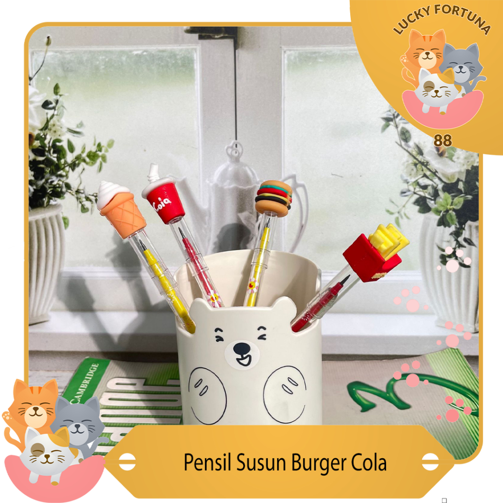 

Pensil Susun Burger Cola Pencil susun Burger cola alat tulis kantor alat tulis sekolah murah