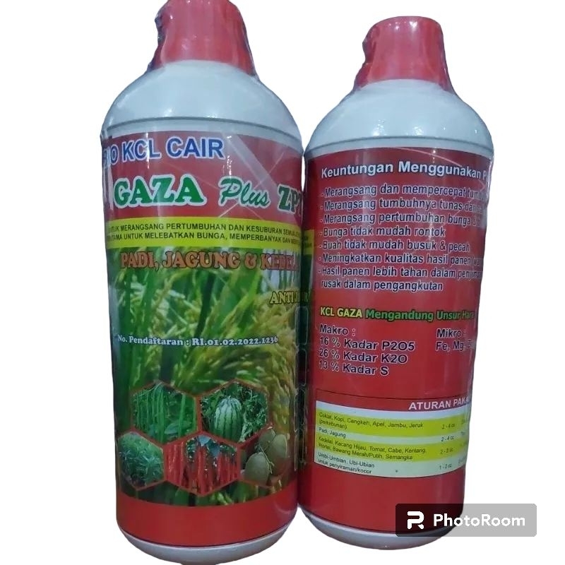 PUPUK SEMPROT KCL CAIR UNTUK PADI JAGUNG KEDELAI 1 LITER