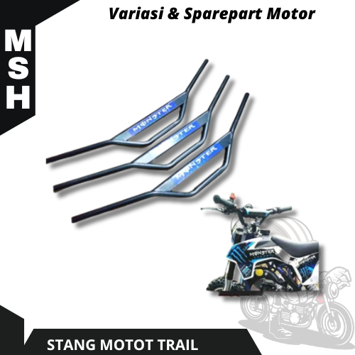 Stang Motor Trail Setang Motor Trail Stang Klx Stang Crf  Full Black
