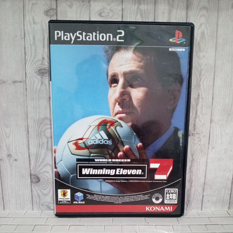CD Original Ps2 Winning Eleven 7 Jpn Bahasa Jepang lengkap manual book
