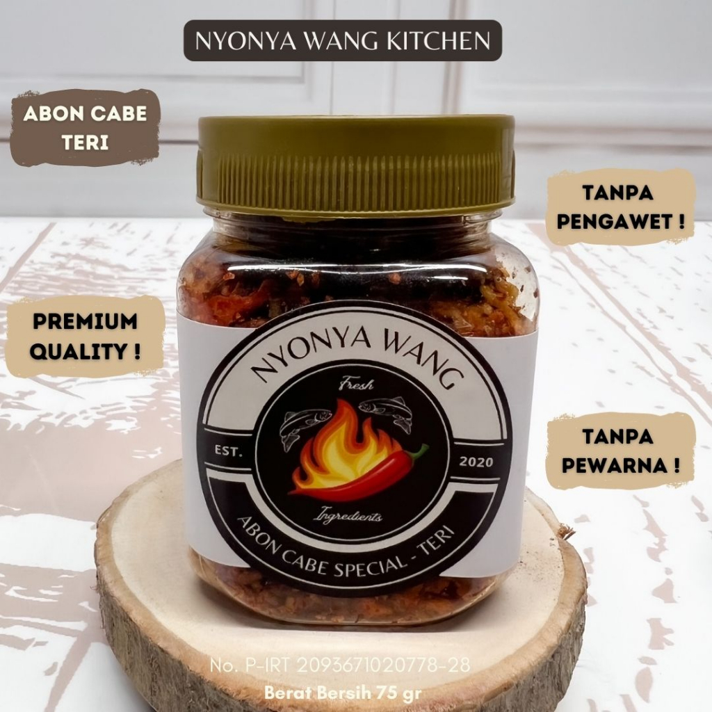 

Abon Cabe Teri asli boncabe sambal kering chili flakes