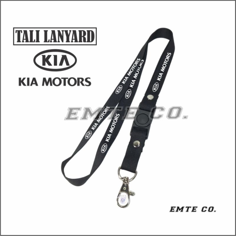 

LANYARD KIA MOTORS tali lanyard brand GANTUNGAN LEHER ID CARD / GANTUNGAN HP