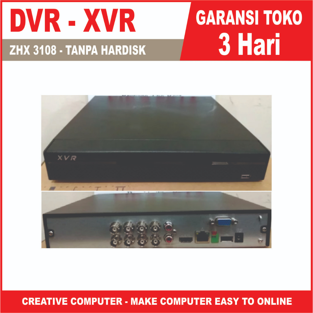 DVR XVR ZHX 3108
