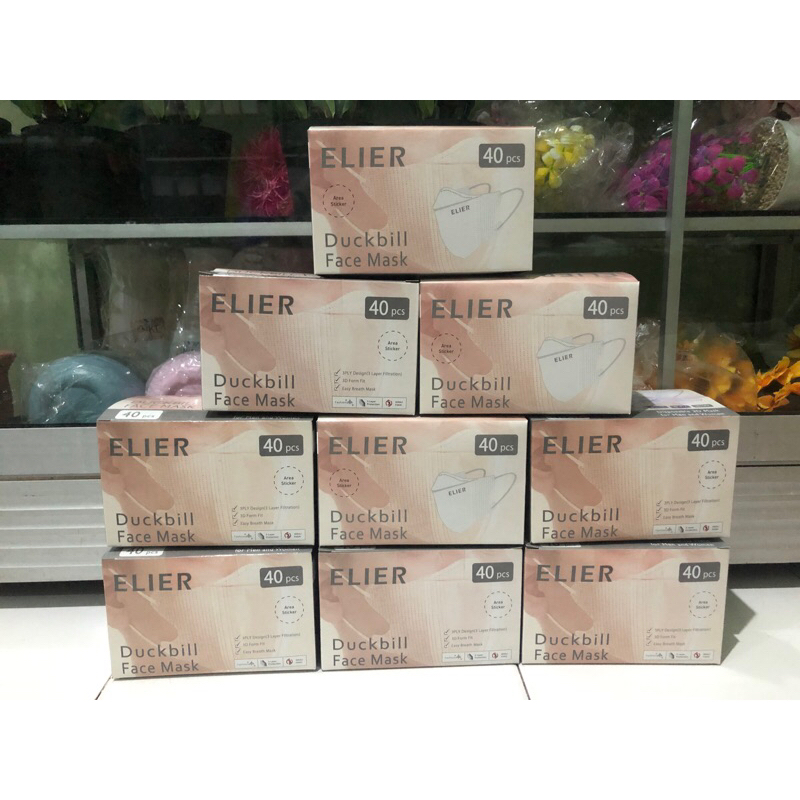 Masker Duckbill Merk Elier Emboss Bosson isi 40