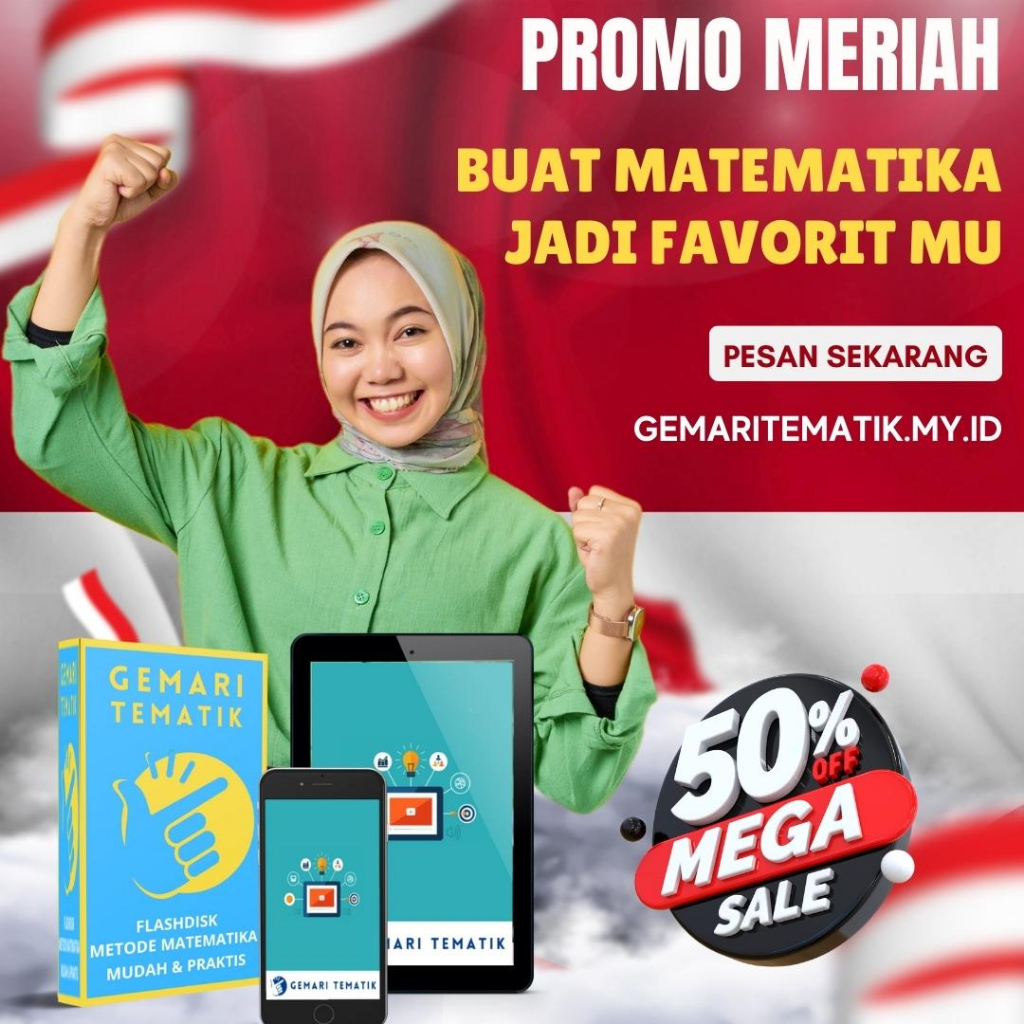 Gemari Tematik Metode belajar matemtaika praktis / Gratis ongkir / materi sekolah merdeka / matematika SD SMP SMA lengkap / Bonus OTG Penghubung HP / Bonus Holder Hp