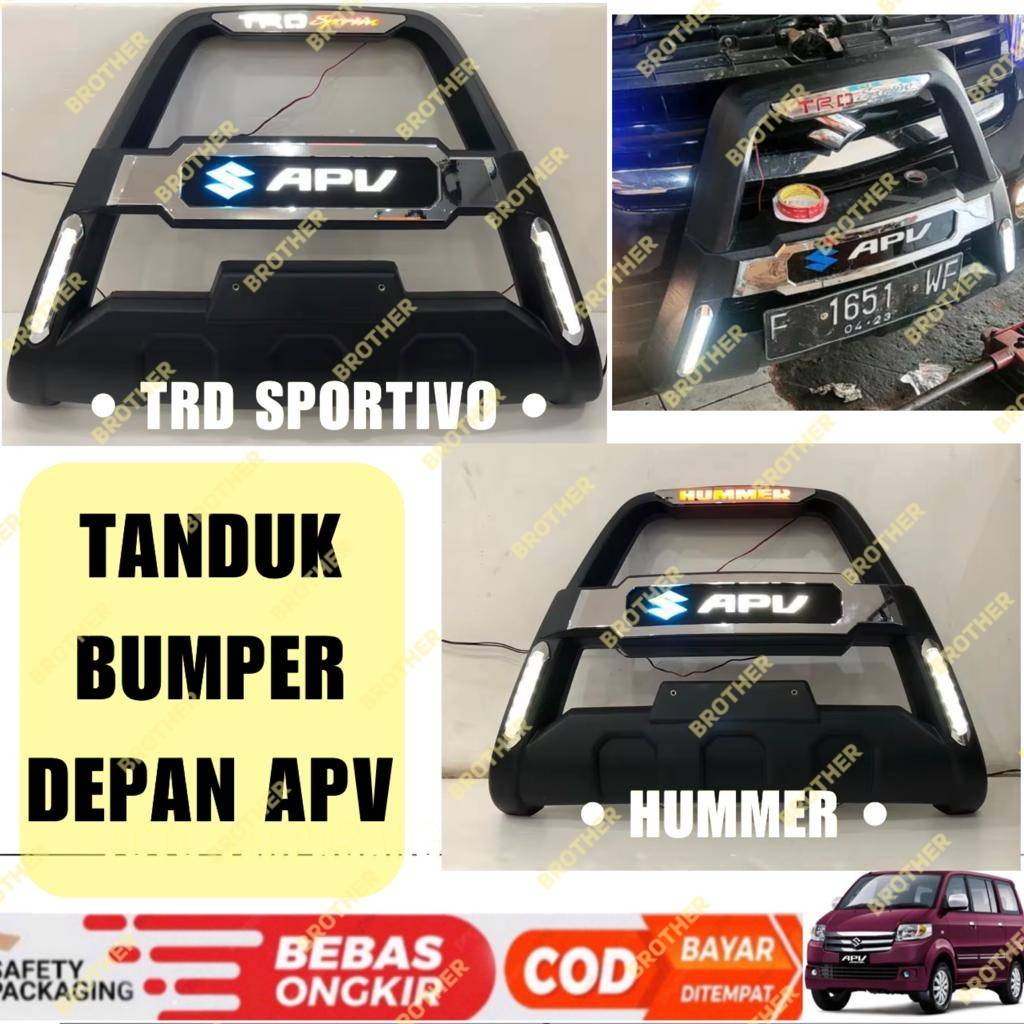 Tanduk Bumper Depan Suzuki Apv / Arena Hummer Lampu LED