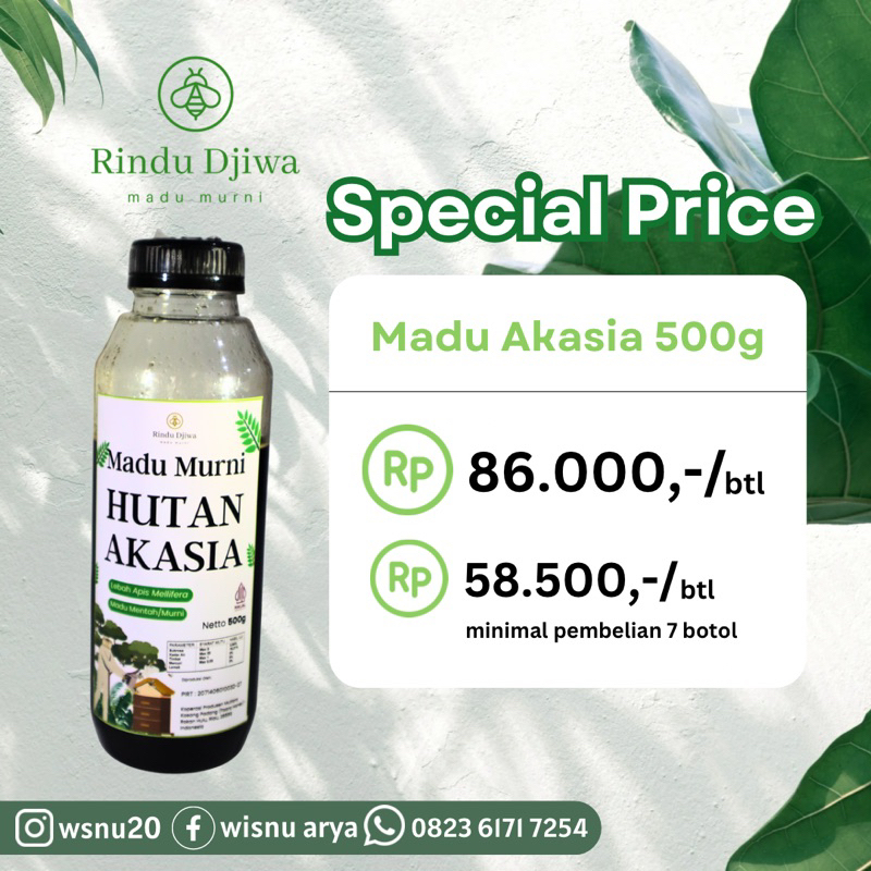 

Madu Hutan Akasia Murni 500 Gram