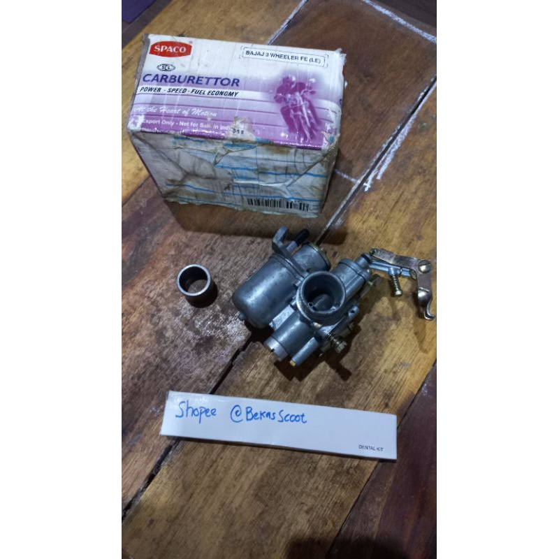 karburator spaco bajaj roda 3 pengganti karbu vespa pts