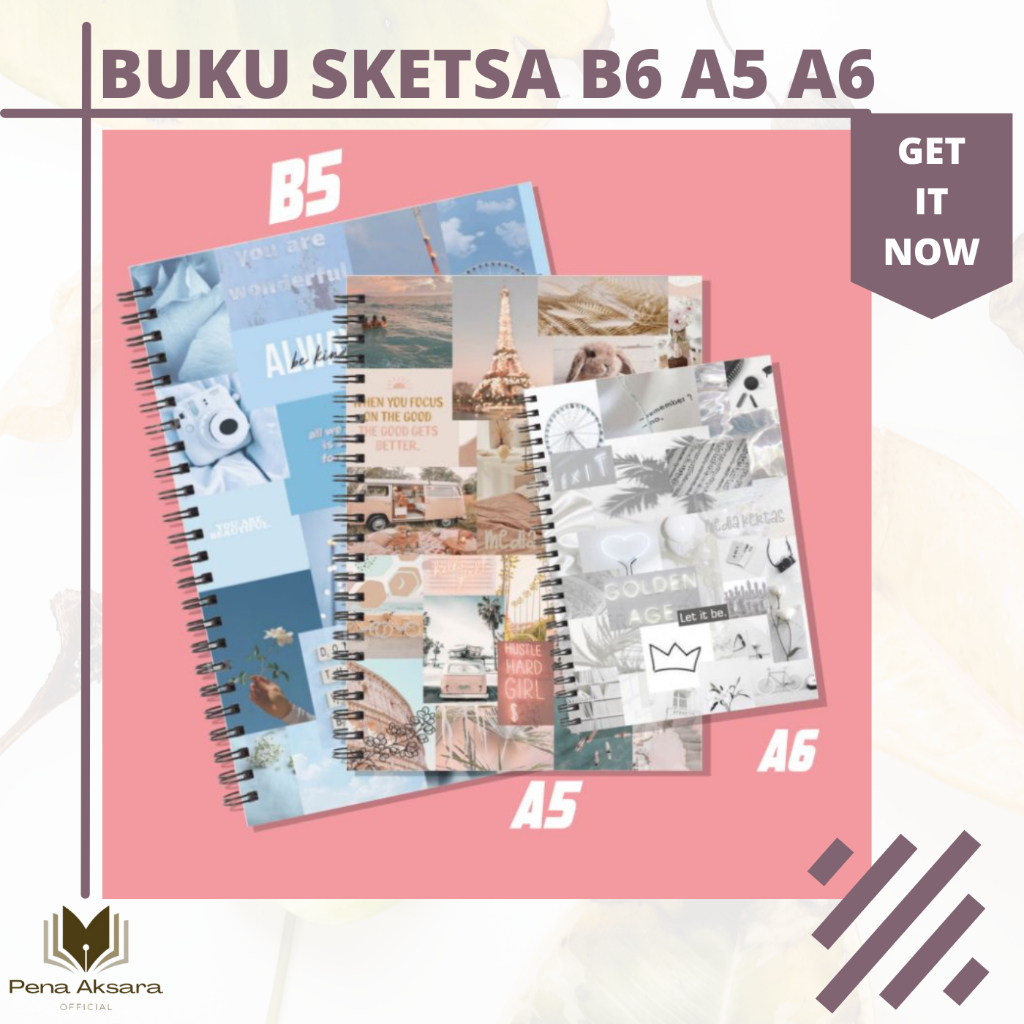 

Buku Sketsa Spiral Pilihan Ukuran B5 A5 A6