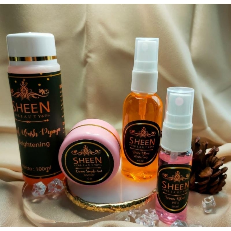SHEEN BEAUTY CREM 2 IN 1 TONER CLENSER ( TONER NON MENGELUPAS) pembelian 10 pkt fre 1 pkt