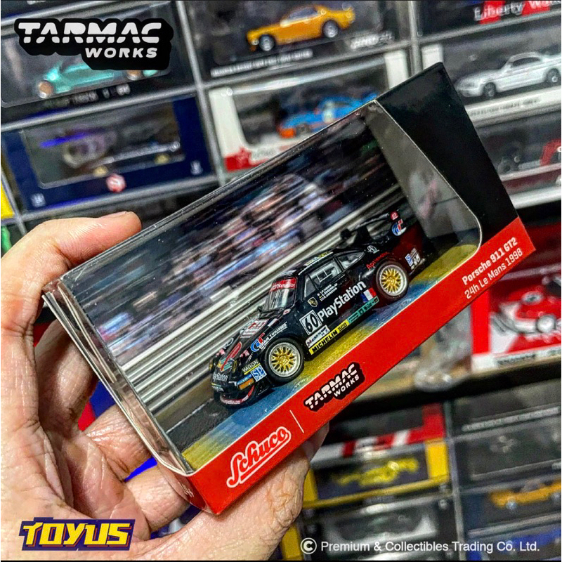 Tarmac Works X Schuco - PORSCHE 911 GT2 24H LE MANS 1998 PLAYSTATION
