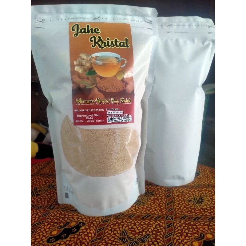 

jahe kristal/ sari jahe emprit/ minuman herbal siap seduh 500 gram