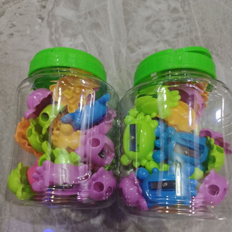 

Serutan pensil pena menulis 1 toples 24pcs