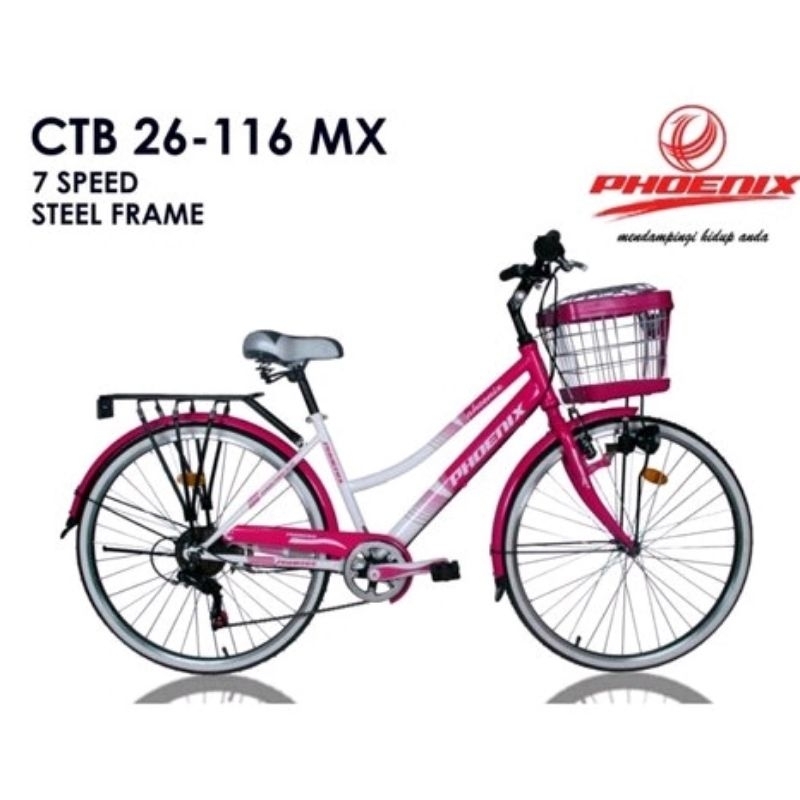 Sepeda Mini City bike CTB 26 Phoenix 116 MX 7 speed